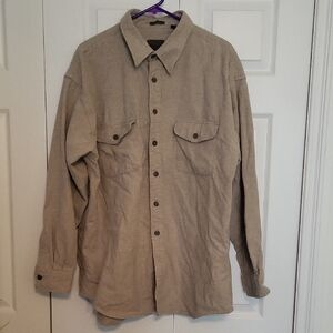 St. John's Bay Beige Chamois Shirt